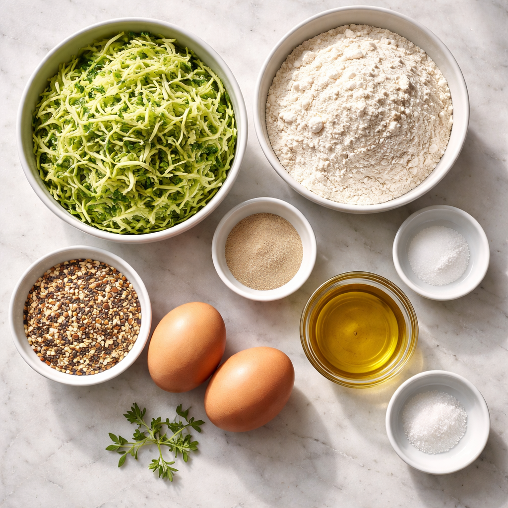 Zucchini Bagels ingredients photo