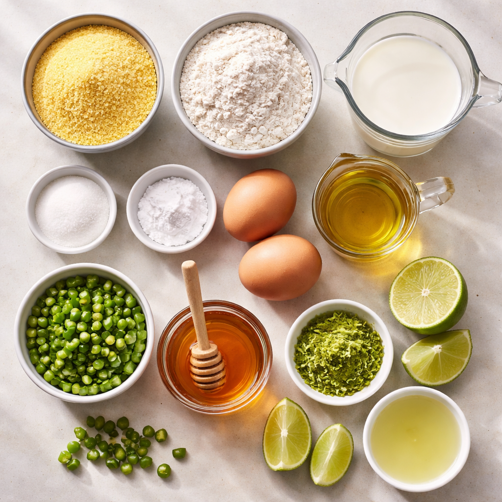Spicy Sweet Jalapeño Cornbread Easy to Make for Weeknight Dinners ingredients photo