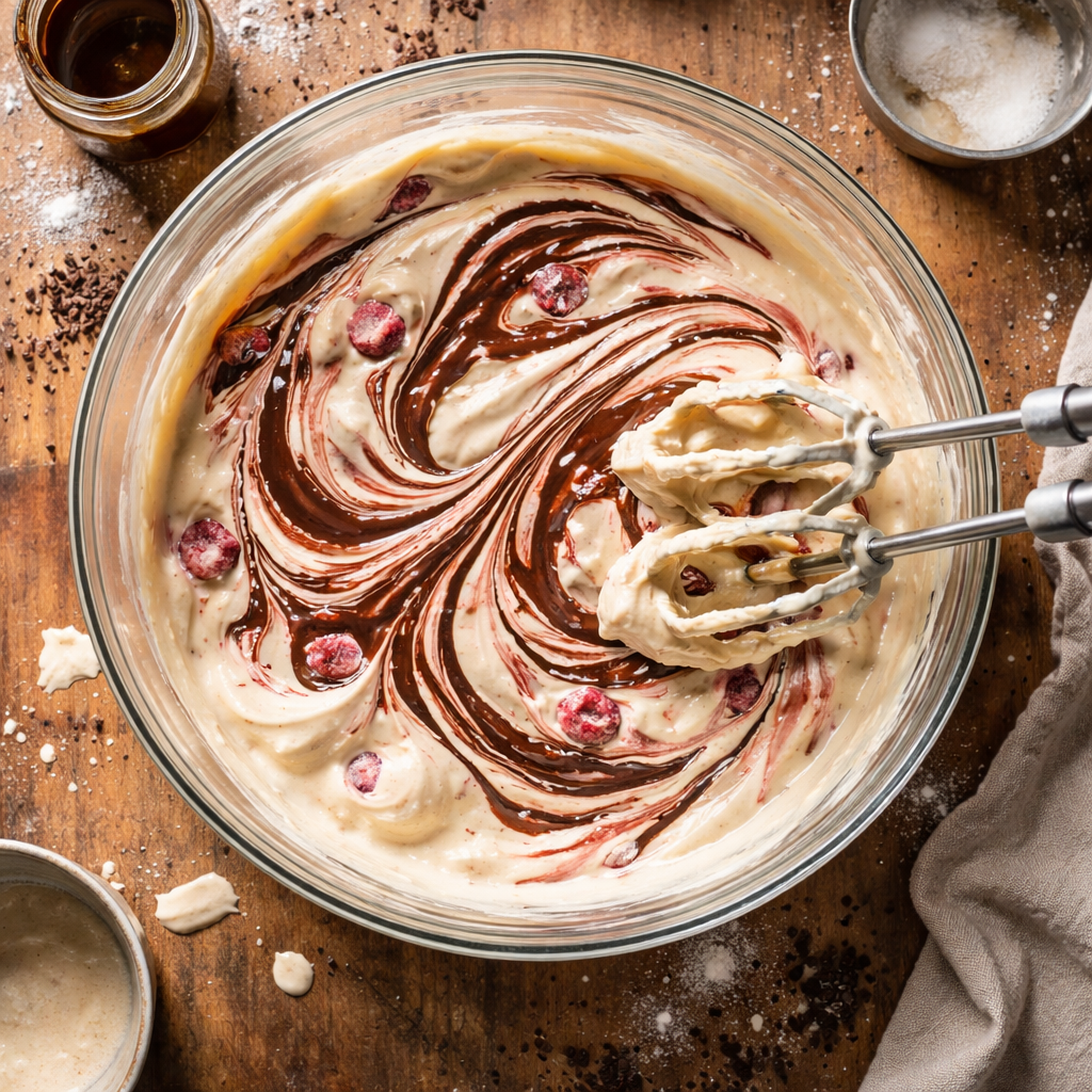 Indulgent Decadent Dark Chocolate Raspberry Cheesecake Recipe Ideas preparation photo