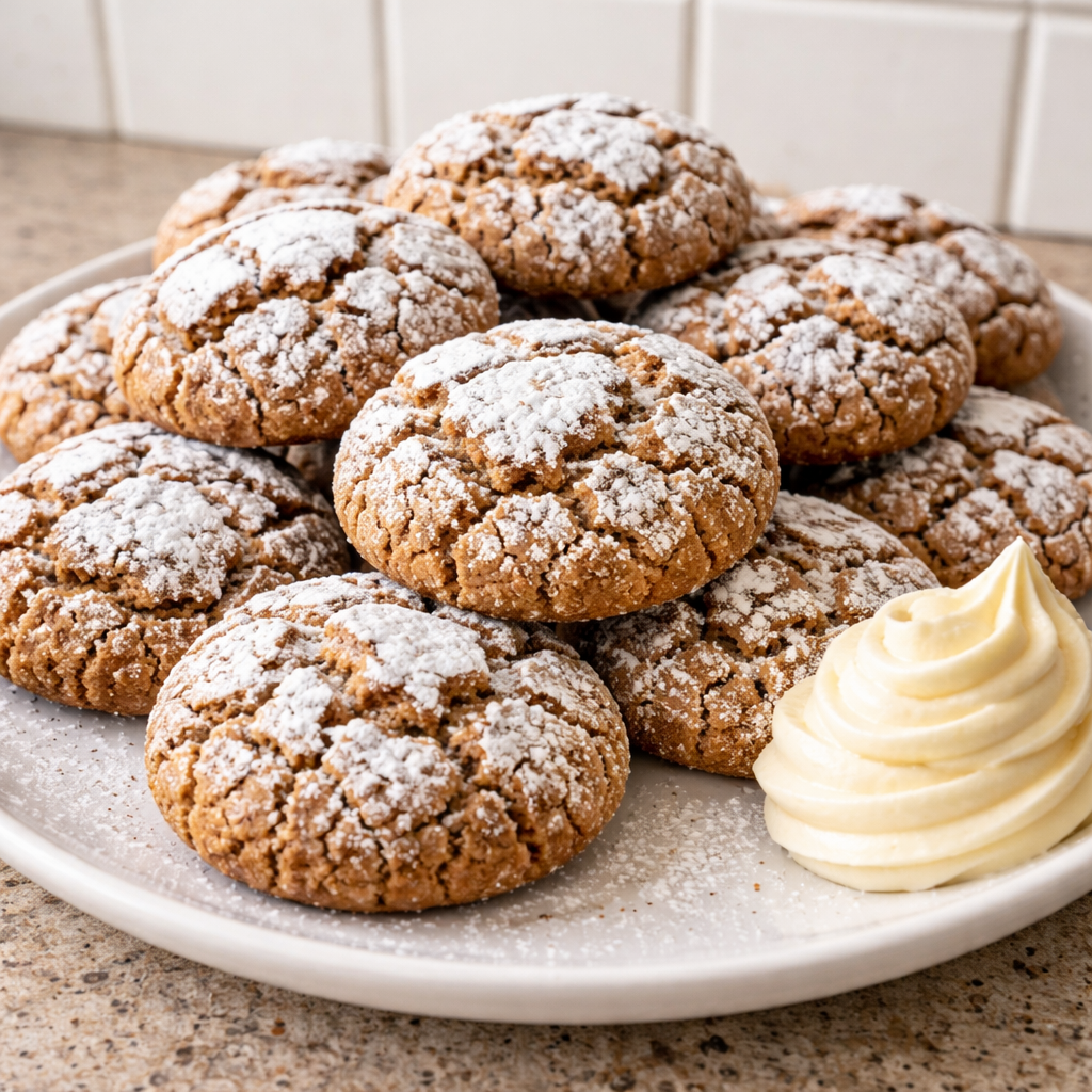 Tiramisu Crinkle Cookies easy dessert recipe for entertaining featured photo