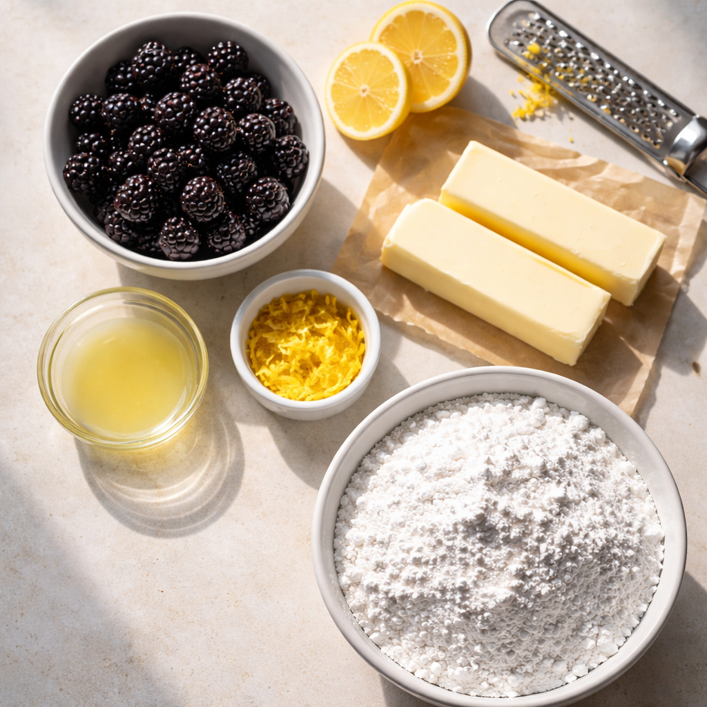 Whipped Blackberry Frosting That Elevates Any Berry Cake ingredients photo