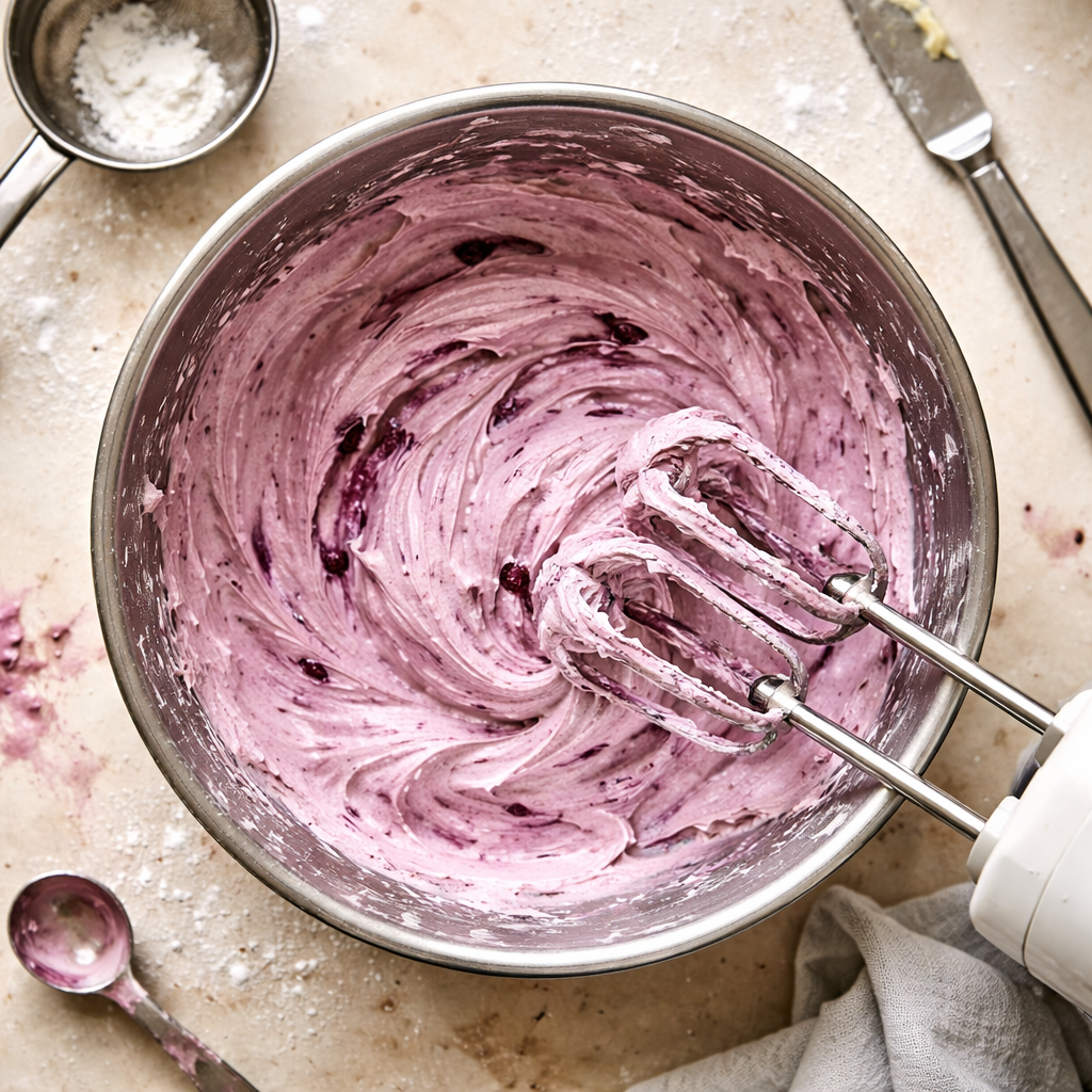 Whipped Blackberry Frosting That Elevates Any Berry Cake preparation photo