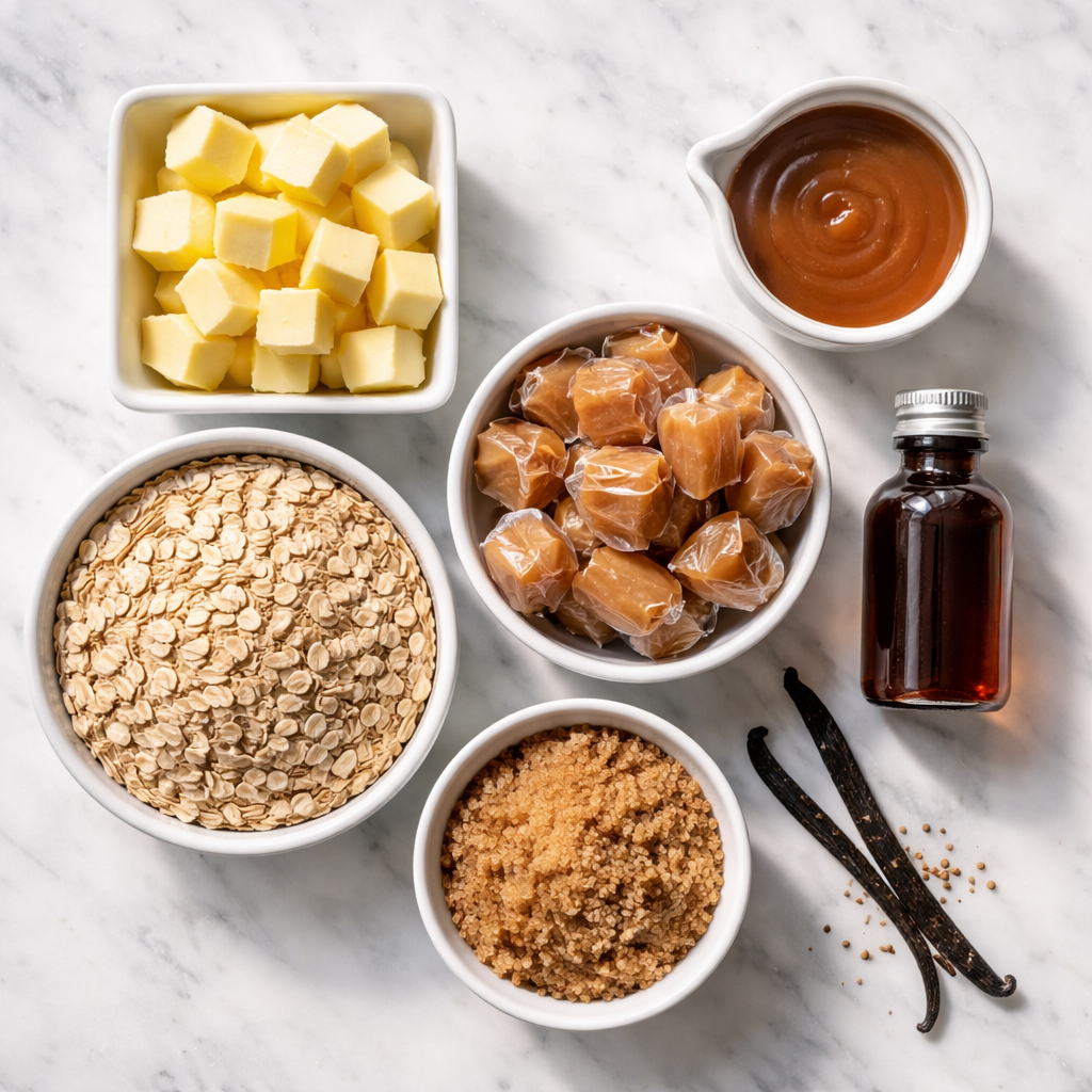 Indulgent Caramel Crush Bars Dessert Youll Love at Home Recipe ingredients photo