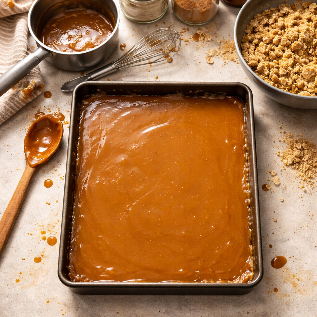 Indulgent Caramel Crush Bars Dessert Youll Love at Home Recipe preparation photo