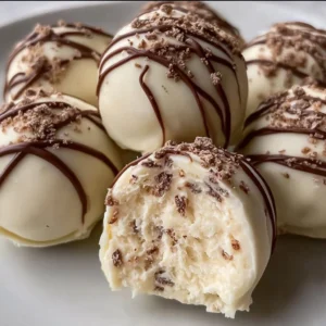 Irresistible Baileys Cheesecake Balls arranged on a platter