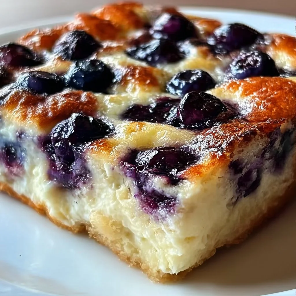 Blueberry Cottage Cheese Breakfast Bake