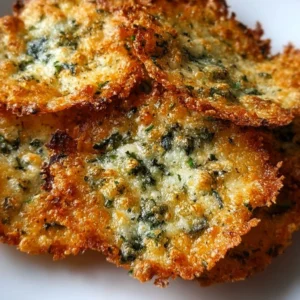 Crispy spinach cheese crisps on a plate, ideal for a healthy snack.