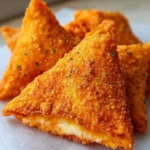 Fried cheese stuffed Doritos appetizer on a plate ready for a party.