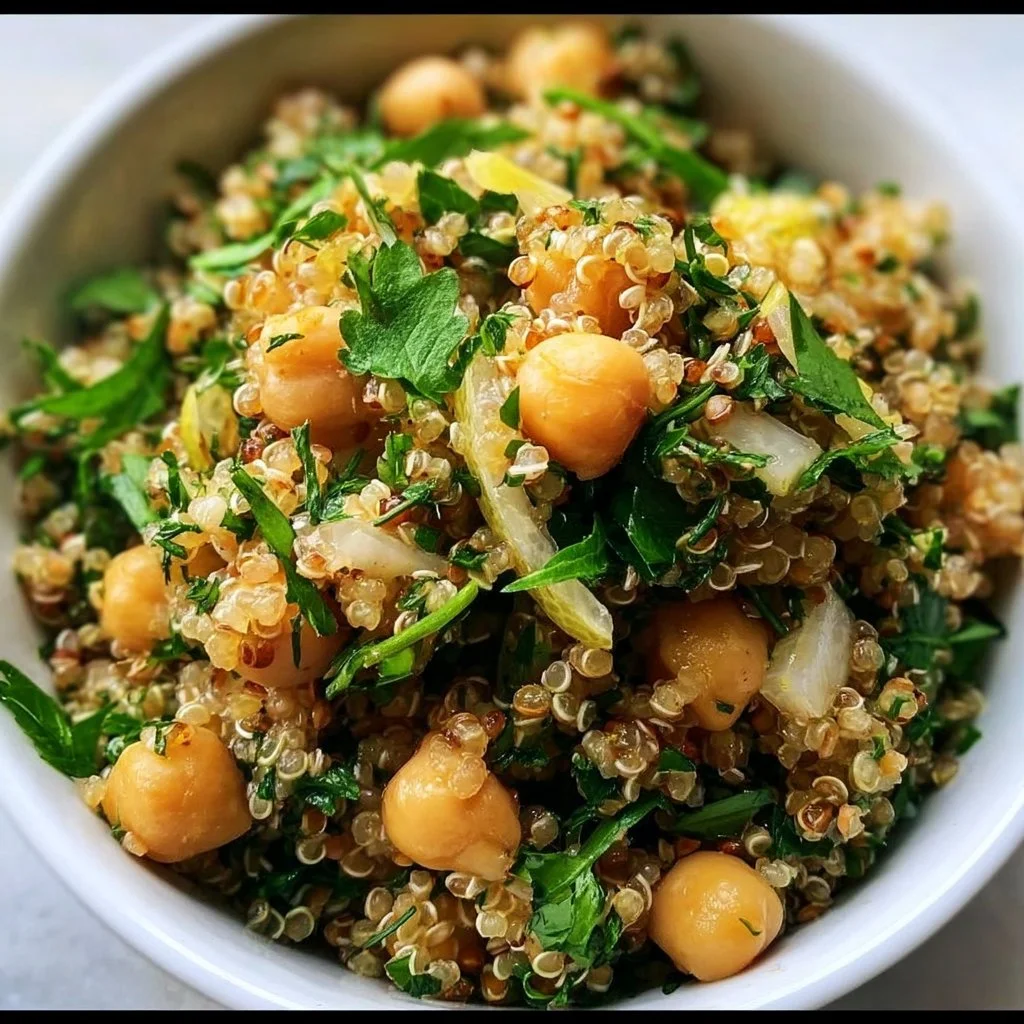 Lemon Herb Quinoa with Chickpeas