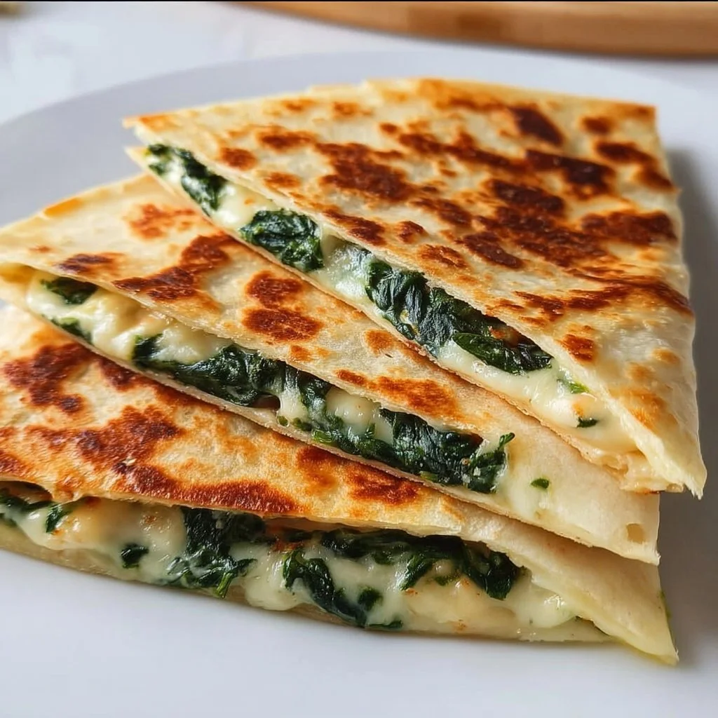 Spinach and Cheese Quesadillas