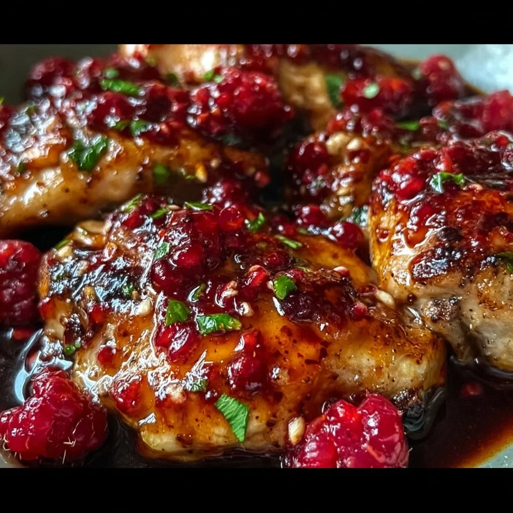 Sweet and Spicy Jalapeno Raspberry Chicken in Just 25 Minutes
