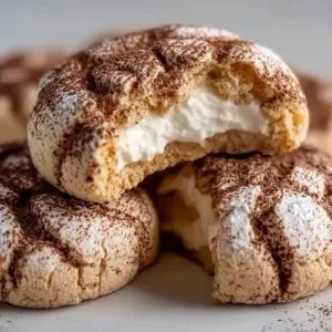 Delicious Tiramisu Crinkle Cookies ready for entertaining and dessert lovers.